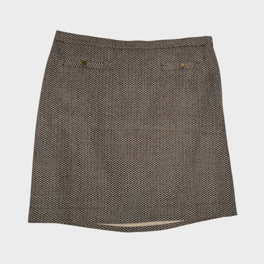 Ann Taylor LOFT Outlet Womens Size 12 Pencil Skirt Textured Fabric Side Zipper